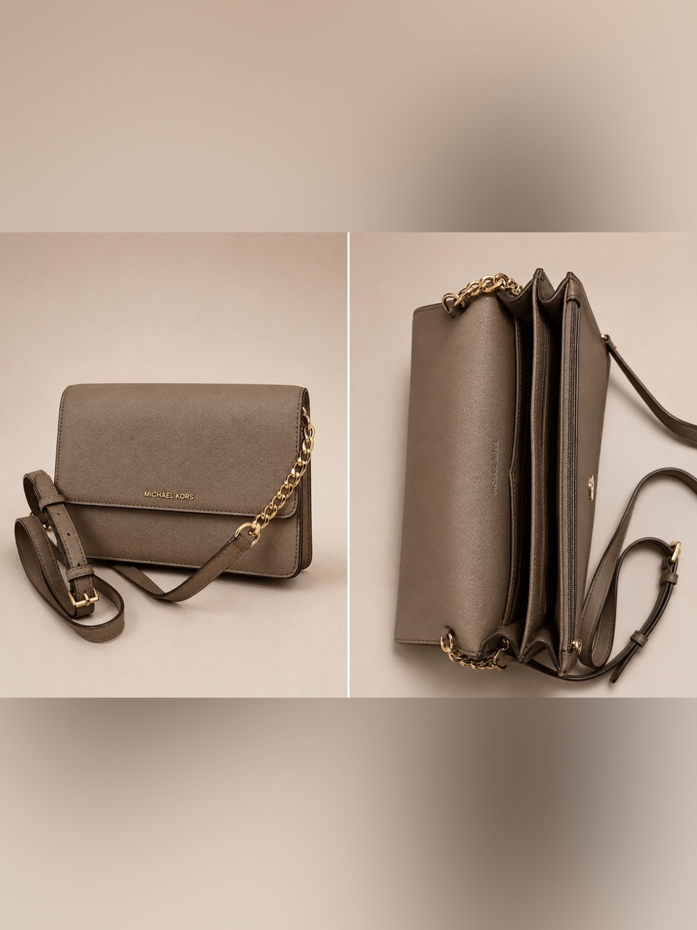 Michael Kors Daniela Large Saffiano Leather Crossbody Bag